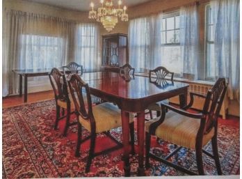 Mahogany Dining Table And 6 Chairs
