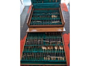 Beautiful Set Of 89 Total Pieces Of Flatware From Thailand