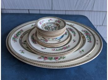 Vintage English Indian Tree China Platters And Dishes  (16 Total)
