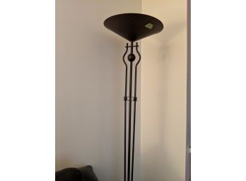 Metal Geometric Design On This Tall Up Light Floor Lamp