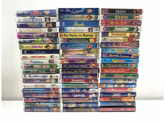 60 Vintage Children's VHS Tapes