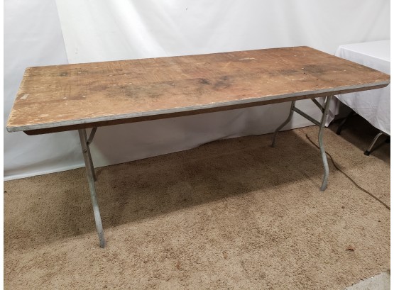 Folding Wood Table  30' X 72'
