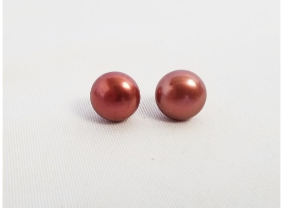 Honora Cultured Rose Pearl Stud Earrings