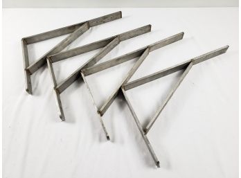 4 Handmade Heavy Steel Shelf Brackets 10 X 16'