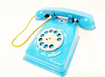 Vintage 1950's Metal Rotary Toy Phone Made By The Steel Stamping Company