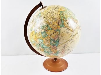 Vintage Globemaster 12 Inch Raised Relief Textured Globe