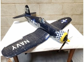 Awesome Vintage Remote Control Model Airplane With 40' Wing Span