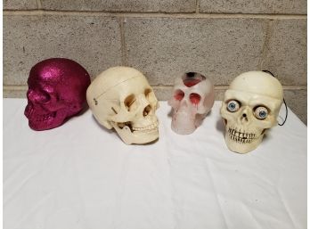 Assortment Of Novelty & Decorative Human Skulls
