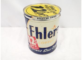 Vintage Ehlers 2 Lb Coffee Can