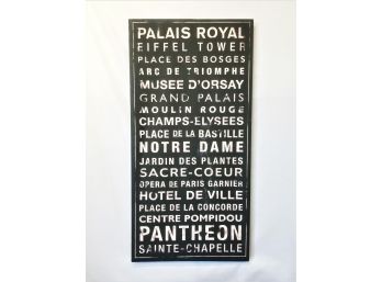 Stretch Canvas Famouse French Locations Print