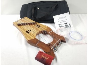 New Roosebeck Instruments Mid East Mini Kinnor 10 String Harp