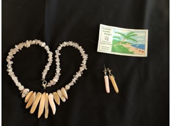 Handcrafted Seashell Jewelry Set