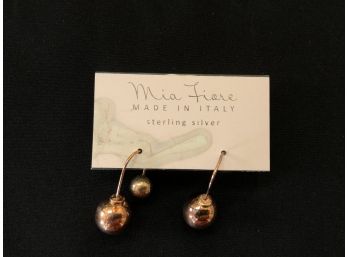 Mia Fiore Made Is Italy Sterling Silver Earrings