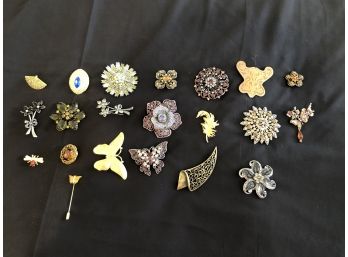 Twenty-one Assorted Pins