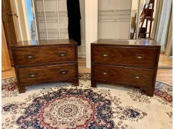 Pair Of Mahogany Heritage Bedside Tables