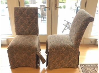 Pair Of Kuanliang Elegant Upholstered Chairs