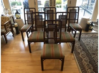 Set Of Six Cane Back Chairs
