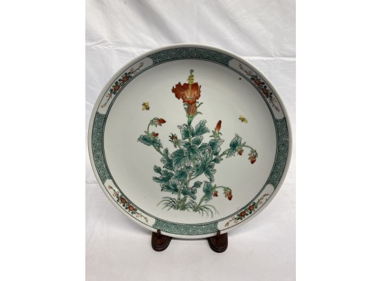 A Nora Fenton Design Plate - Hand Decorated In Hong Kong