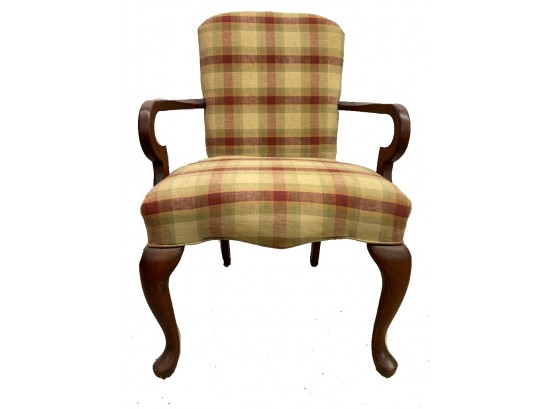 Plaid Chair Wood