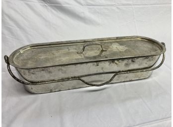Vintage French Fish Poacher With Lid And Insert With Handles For Easy Lifting. Marked France 60 On Bottom