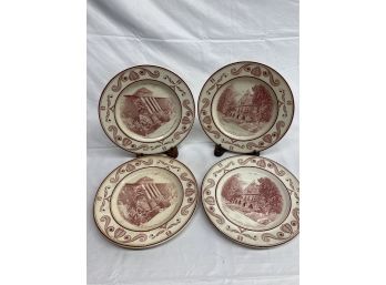 Scenes Of Old New Orleans - Red Plates