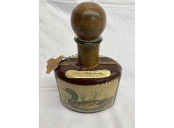 Vintage Noymez Real Leather Hand Made Duck Decanter