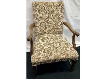 Beautiful Sturdy Arm Chair With Floral Design