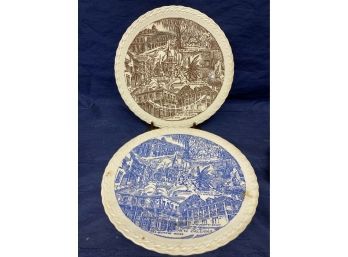 Made For 'Hausmans'  12 Total 10 Inch Plates Depicting Spots In New Orleans