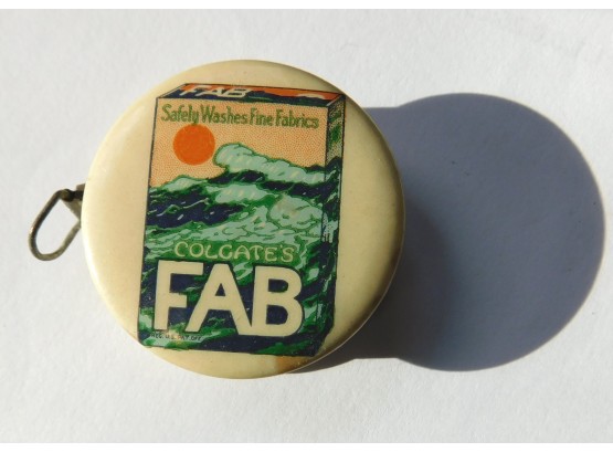 Striking Vintage 'FAB' Flakes Tape Measure