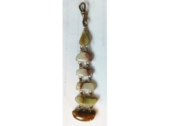 Incredible Polished Agates Watch Fob