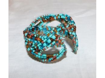 Outstanding Turquoise Beads Cuff