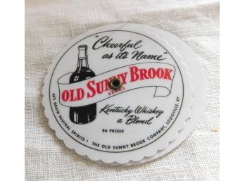 Vintage 10 Year Calendar, 1950-1960, Advertising 'Old Sunny Brook' Kentucky Whiskey