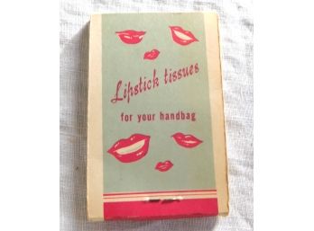 Vintage Package  Of Lipstick Tissues, From Concordian Motel, Aeton, Mass.