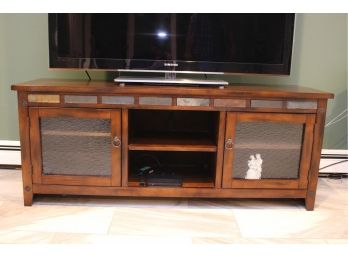 TV Stand With Stone Accent