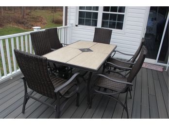 Patio Set Table And 6 Chairs