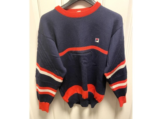 New Fila Vintage Ski Sweater, Made In Italy