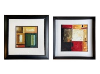 Pair Of Abstract Painting Prints