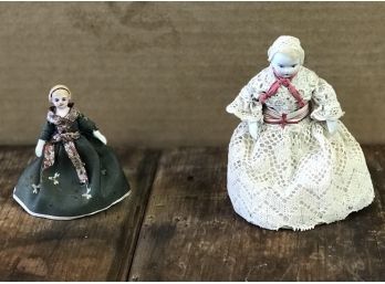 Pair Of Handmade Vintage Dolls