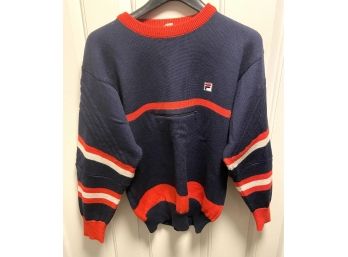 New Fila Vintage Ski Sweater, Made In Italy