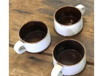 Set Of 3 Caramel Mugs