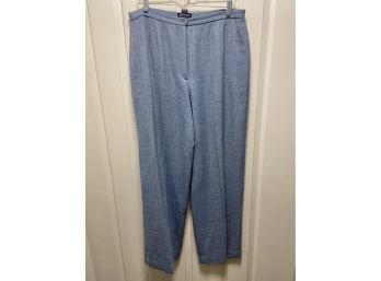 Anne Taylor Blue Wool And Cashmere Trousers