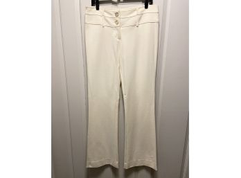 New With Tags Cache Size 12 Ivory Trousers