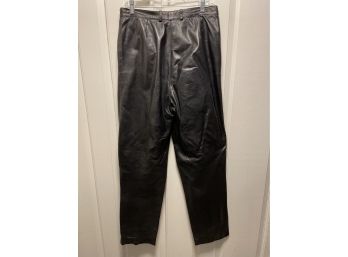 Vintage Georgio Armani Made In Italy Leather Pants