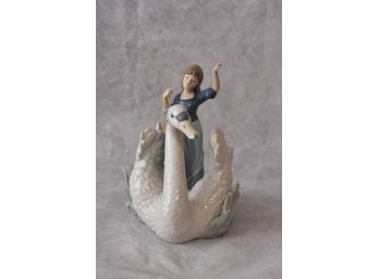 Lladro 'The Swan And The Princess' Figurine No 5705