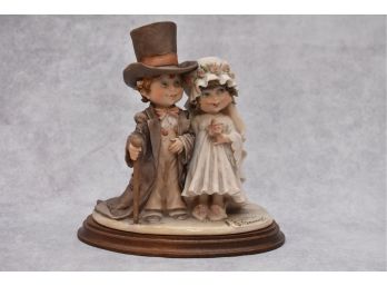 Giuseppe Armani Figurine 'Wedding Couple Bride & Groom' 1982