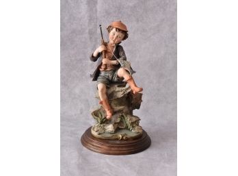 Giuseppe Armani Figurine 'Boy Gone Fishing'