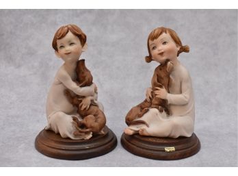 Pair Of Giuseppe Armani Figurines