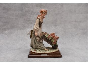 Giuseppe Armani Figurine 'Lady With Flower Cart' 1981