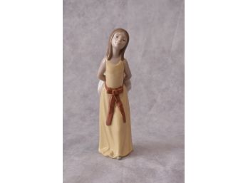 Lladro 'Naughty Girl With Straw Hat' Figurine #5006