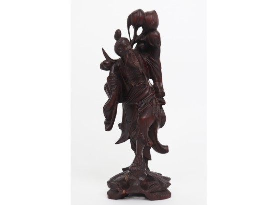 Asian Wood Carved Statue